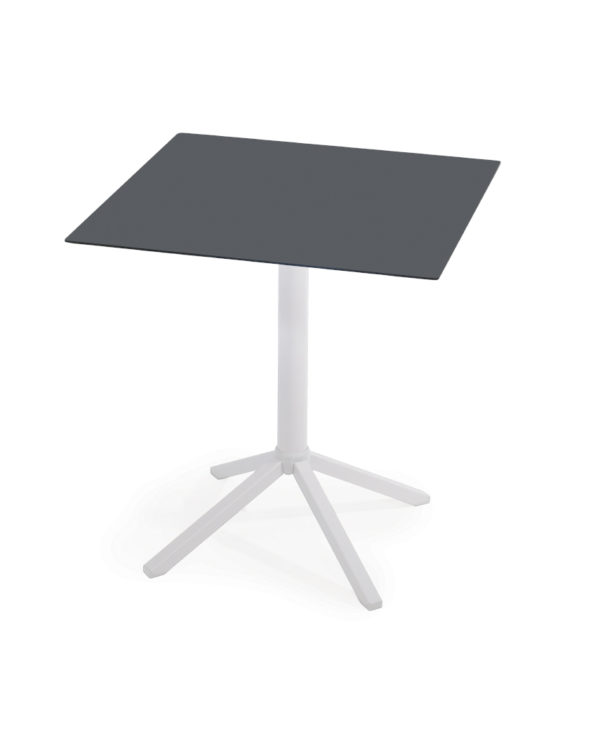 TIME, úti/inni borð WHITE 69x69 sm